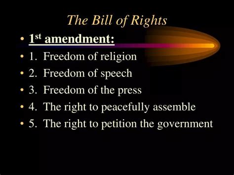 Ppt The Bill Of Rights Powerpoint Presentation Free Download Id 2924493