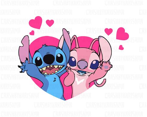 Lilo And Stitch Svg Stitch Valentine Svg Scrump Svg Stitch Etsy