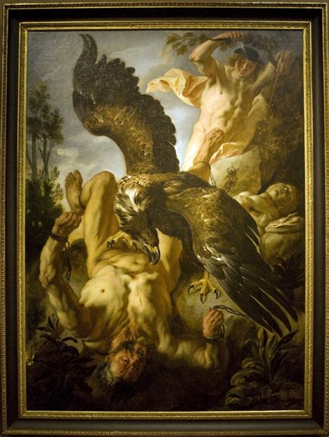 Jacob Jordaens Prometeo Encadenado A Una Roca 1640 178245 Cm