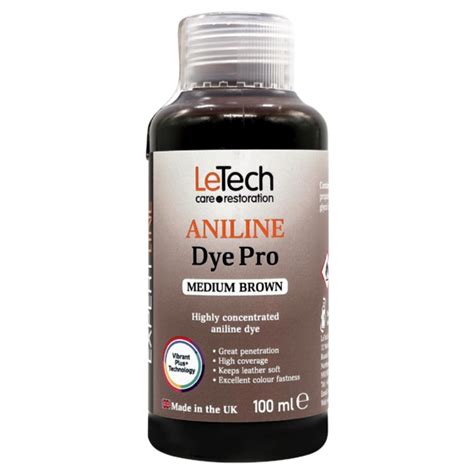 LeTech Анилиновый краситель для кожи (Aniline Dye Pro) Medium Brown ...