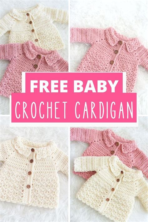 Free Crochet Pattern For Baby Cardigan Crochet Dreamz Crochet Baby