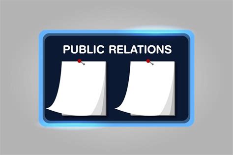 Premium Vector Vector Public Relations Board