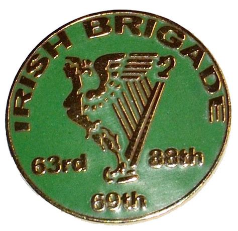 Union Irish Brigade Flags Badge Set