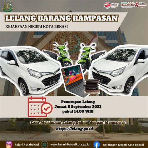 Lelang Barang Rampasan Kejaksaan Negeri Kota Bekasi Kejari Kota BEKASI