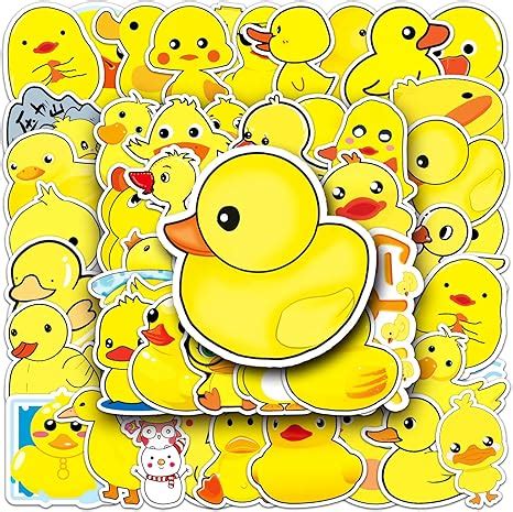 HNTR Yellow Duck Stickers 50 Quacktastic Duckling Decals Amazon Co