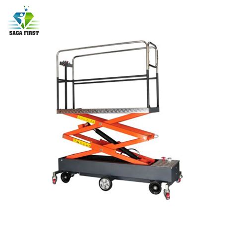 Portable Hydraulic Lifting Equipment Pipe Rail Trolley For Greenhouse