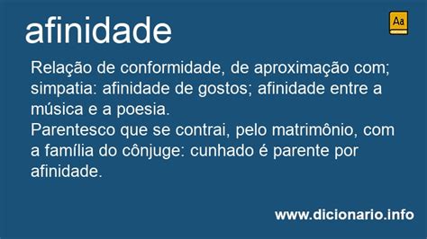 O Que Significa Afinidade - Significado de Afinidade