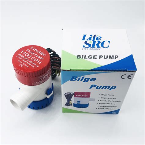 Lifesrc Boat Bilge Pump 1100gph 12V 12FT Head Non Automatic Submersible