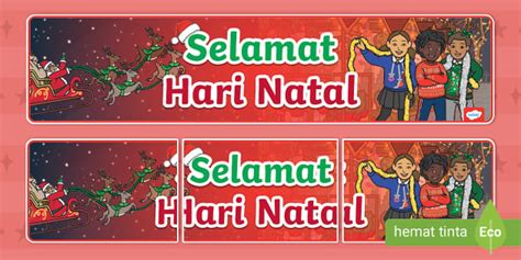 Banner Selamat Hari Natal Teacher Made Twinkl