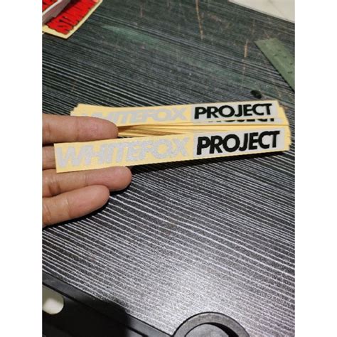 Jual Stiker Cutting Whitefox Projek Tumpuk Shopee Indonesia