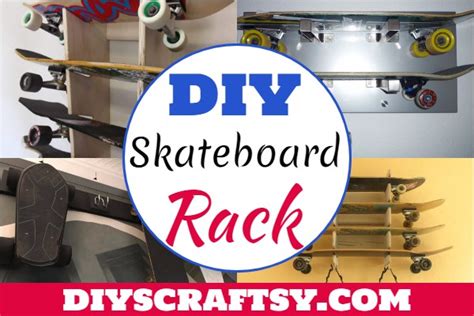 18 DIY Skateboard Rack Plans - DIYsCraftsy