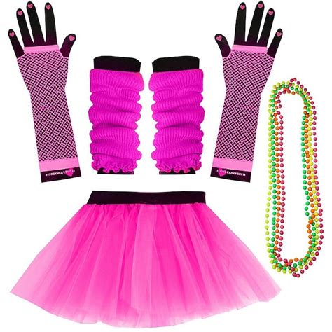 80s Accessories for Women 80s Costumes Accessories Set Neon Leg Warmer ...