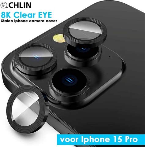 CL Chlin 8K ClearEye IPhone 15 Pro Camera Lens Protector 9H Sterkte