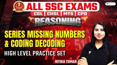 Series Missing Numbers Coding Decoding Reasoning Ssc Exams