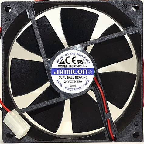 Вентилятор JAMICON jf0925b2h r 92x92x25 24v с разъемом 2 контакта