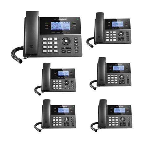 Grandstream GXP1760 Bundle Of 6 Powerful Mid Range HD IP Phone 6 Line