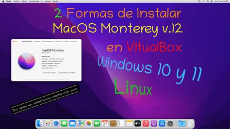 Instalar Macos Monterey En Virtualbox Para Windows Y Linux Muylinux