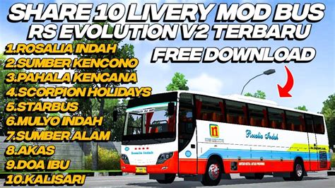 Share Livery Mod Bus Rs Evolution V Terbaru By Rindray Free