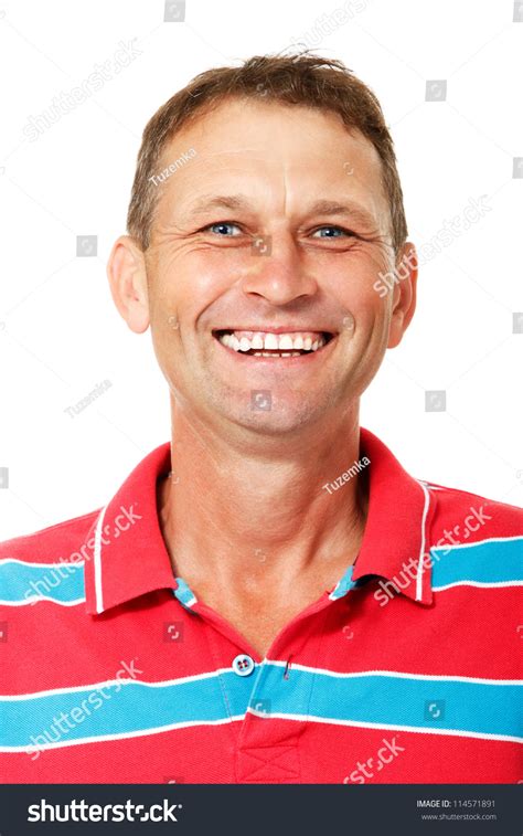 Portrait Happy Smiling Mature Man Over Stock Photo Edit Now 114571891
