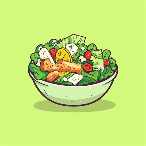 Caesar Salad Vectors And Illustrations For Free Download Freepik