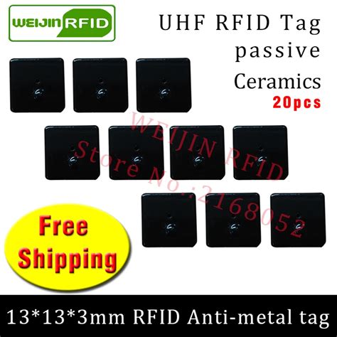 UHF RFID Metal Tag 915m 868m EPC ISO18000 6c 20pcs Free Shipping Tools