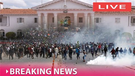 Live Nairobi Maandamano Thursday Genz Statehouse Live Situation