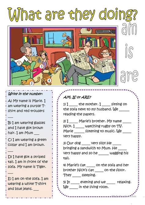 Practice With The Present Continuous Tense Worksheet Free Esl