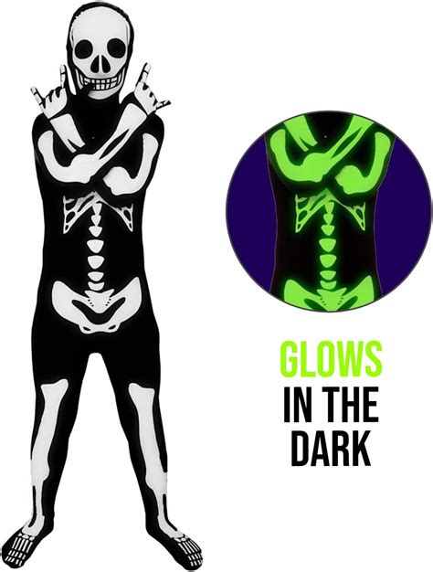 Morphsuits Skeleton Costume Kids Halloween Glow In The Dark Costumes