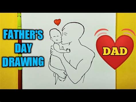 How To Draw Father S Day Drawing Ll Easy Step By Step Tutorial For