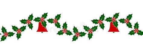 Holly Garland Border Stock Illustrations – 11,481 Holly Garland Border ...