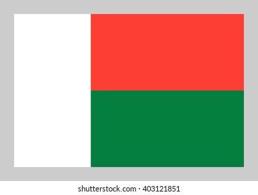 Vector Flag Madagascar Stock Vector (Royalty Free) 403121851 | Shutterstock