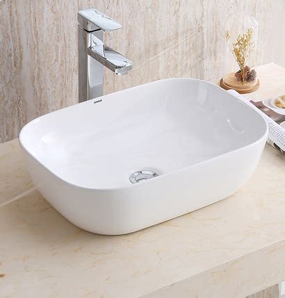 Ceramic White Counter Top Bathroom Washbasin Sink Frakem