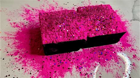 Bright Dyed And Holi Topped Gym Chalk Block Crush Asmr Youtube