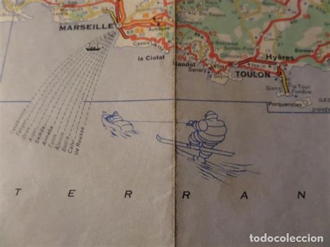 Antiguo Mapa De Carreteras Michelin Sur De Fran Comprar Mapas