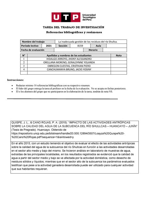 Formato De Entrega De Tarea De Fichas Textuales Docx Tarea Del Porn