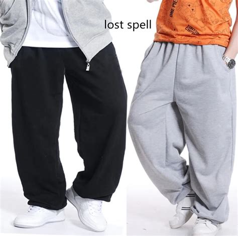 2018 Mens Hip Hop Sweatpants Loose Jogger Dance Sportwear Baggy Trousers Harem Pants Men Parkour