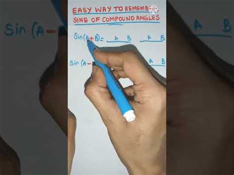 Easy Way To Remember Sine Of Compound Angles Video Lecture