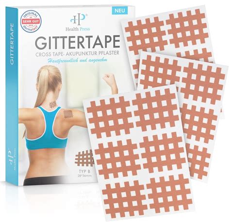 Health Press Gittertape Cross Tape Größe Typ B 120 Stück