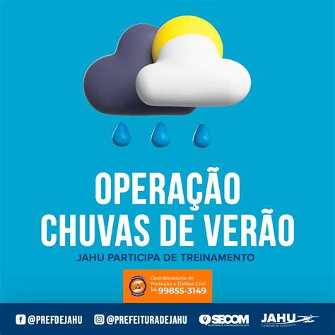 Jahu Participa Do Treinamento OperaÇÃo Chuvas De VerÃo Prefeitura Do