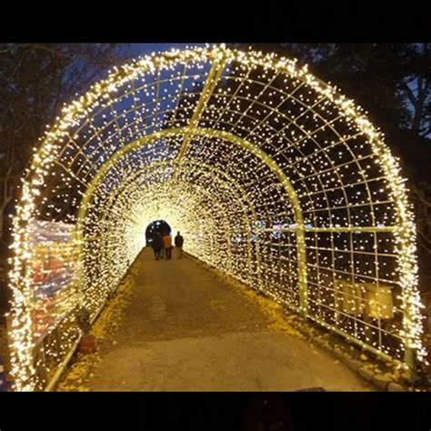 Outdoor Led Christmas Tunnel Commercial Light Sculptures For Winter