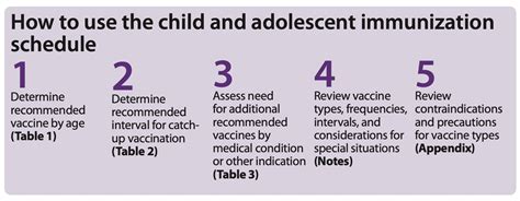 Vaccine Schedule According To The American Academy Of Pediatrics