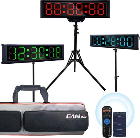 Amazon GANXIN RGB 7 Colors LED Race Clock With Tripod For Running