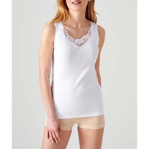 Tanktop Thermolactyl Warmtegraad 3 Wit Damart La Redoute