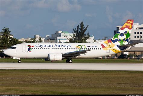 VP CAY Cayman Airways Boeing 737 3Q8 Photo By Fabian Zimmerli ID