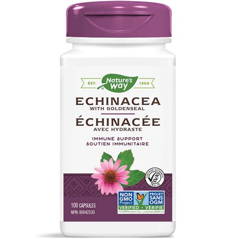 Nature S Way Echinacea With Goldenseal Root 100 Capsules