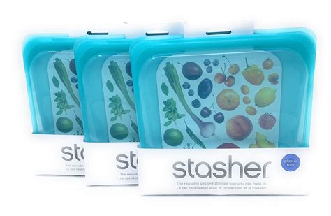 Stasher Sandwich Bag Reusable Silicone Storage Bag Lot Of 3 NEW EBay