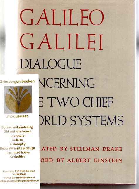 Dialogue Concerning The Two Chief World Systems Translated By Stillman