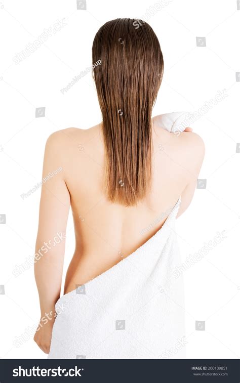 Happy Nude Woman Perfect Body Posing Stock Photo Edit Now 200109851