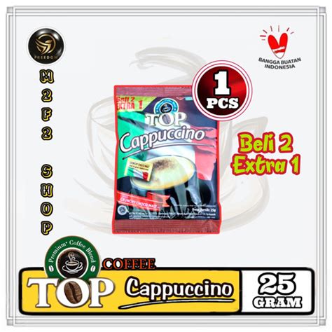 Jual Kopi TOP Cappuccino Crunchy Choco Malt Sachet 25 Gr Harga