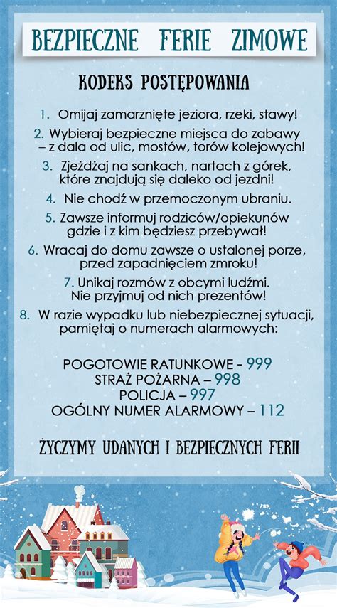 Bezpieczne ferie Policjanci z Dolnego Śląska edukują młodzież